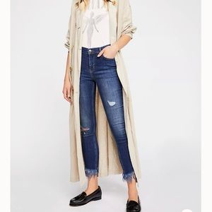 Free people great heights frayed skinny jeans